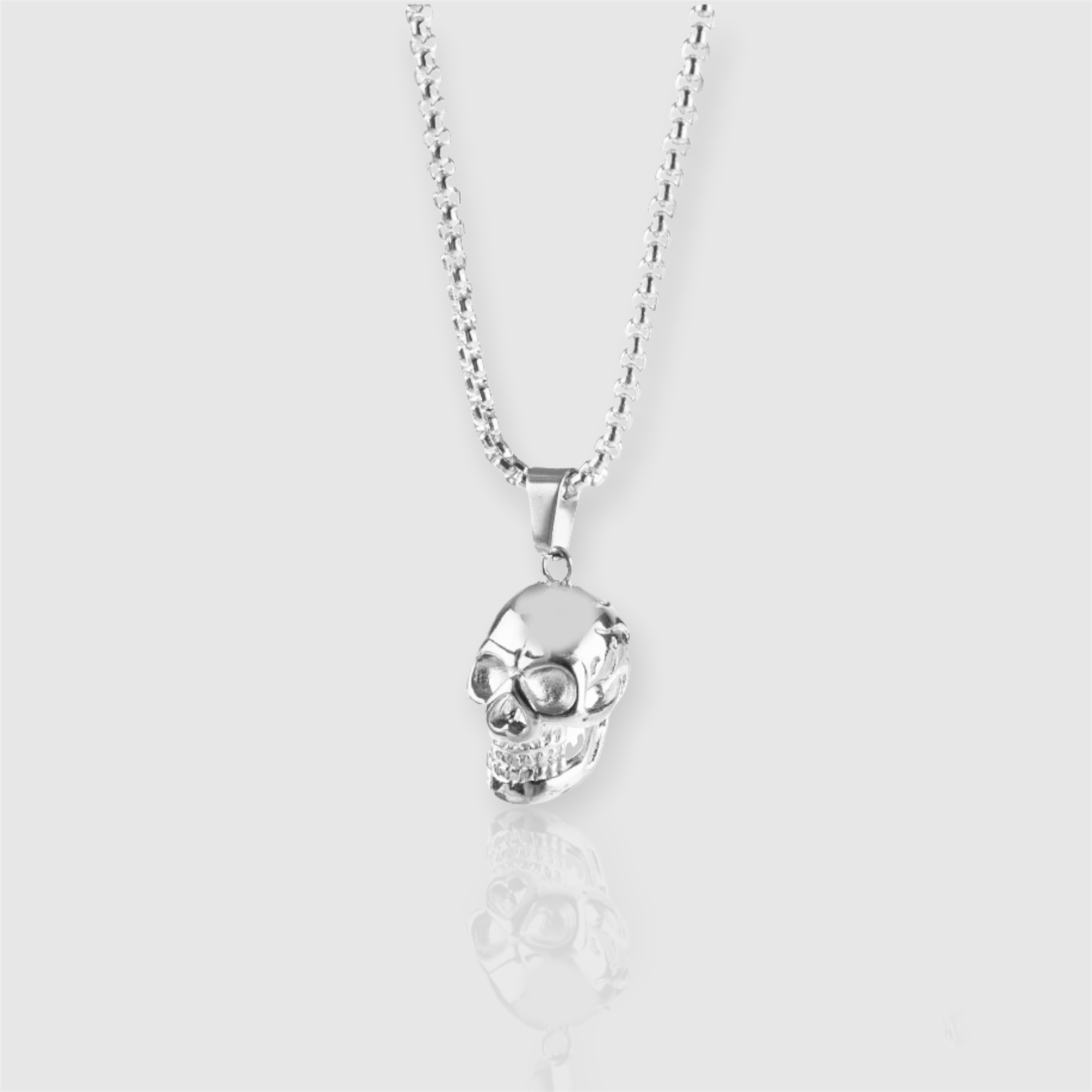 Skull 2025 silver pendant