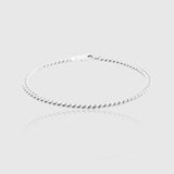 Cuban Bracelet 3mm 19cm (Silver)