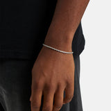 Rope Bracelet 3mm 19cm (Silver)