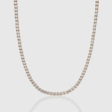 Tennis Chain & Bracelet Set (Gold) 4mm