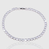 Tennis Chain & Bracelet Set (Silver) 4mm