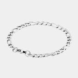 Figaro Bracelet 5mm 19cm (Silver)