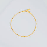 Rope Bracelet 5mm 19cm (Gold)