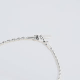Rope Bracelet 3mm 19cm (Silver)