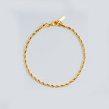 Rope Bracelet 5mm 19cm (Gold)