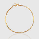 Box Bracelet 2mm 19cm (Gold)