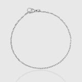 Cable Bracelet 2mm 19cm (Silver)