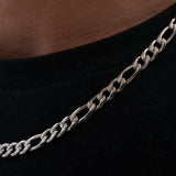 Figaro Chain 5mm 20 inch (Silver)