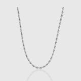 Rope Chain & Bracelet Set 5mm (Silver)