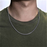 Cuban Chain 3mm 20 inch (Silver)